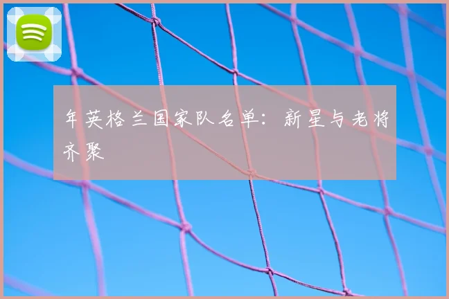 年英格兰国家队名单:新星与老将齐聚