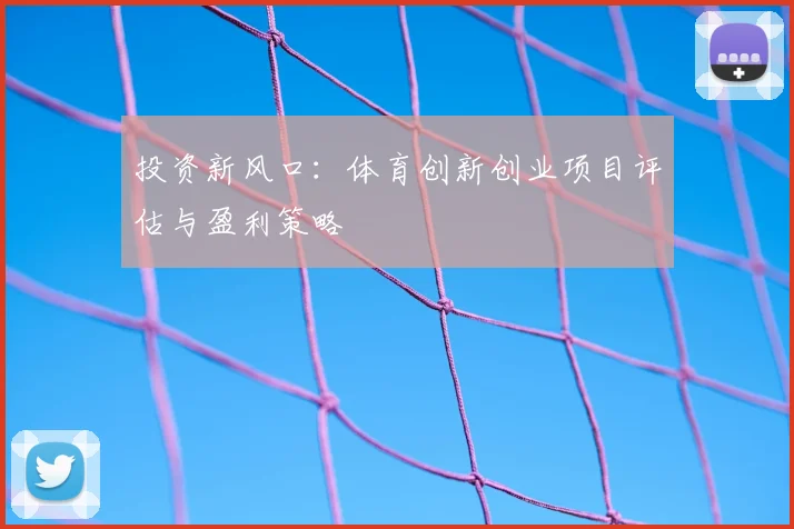 投资新风口：体育创新创业项目评估与盈利策略